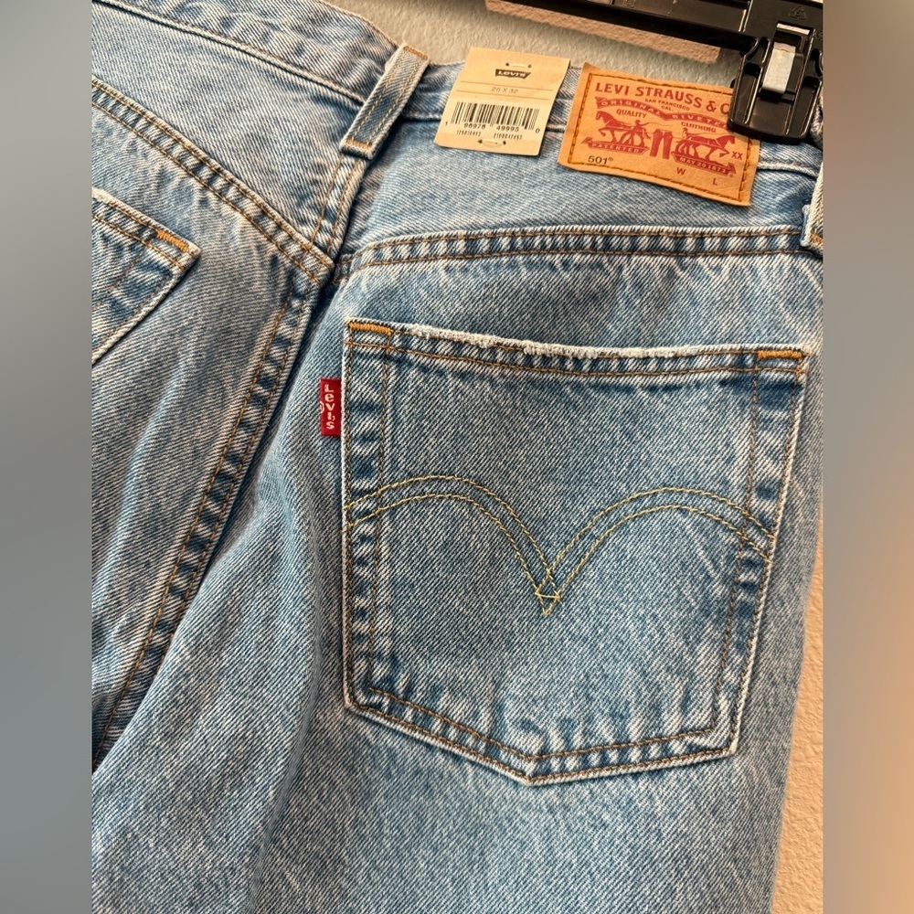 Levi's Light Blue Distressed Slim Jeans